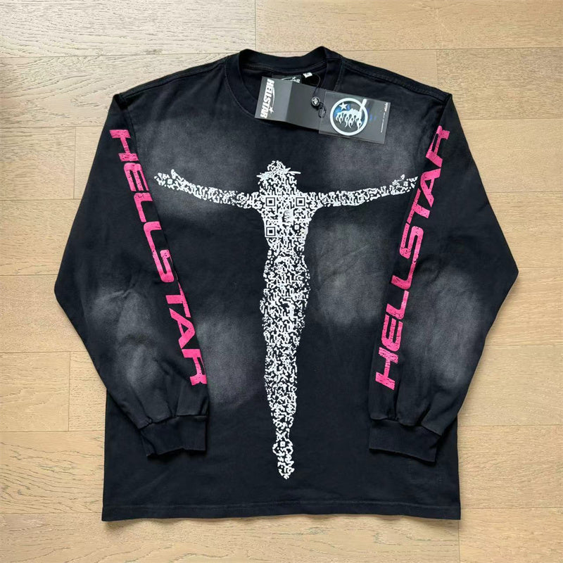 Hellstar Long Sleeve Shirts High-quality pure cotton high-street clothing
