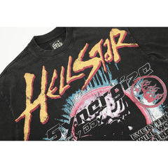 Hellstar T-shirt Direct Printing Pattern High-quality pure cotton high-street clothing