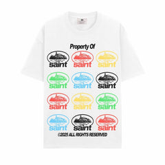 BIG FACE T shirts Pure Cotton High-Street Fashion