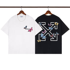 OFF WHITE T SHIRTS High-quality pure cotton high-street style