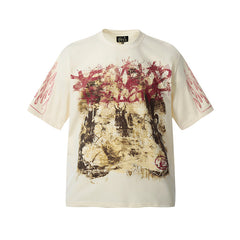 Hellstar T-shirt Direct Printing Pattern High-quality pure cotton high-street clothing
