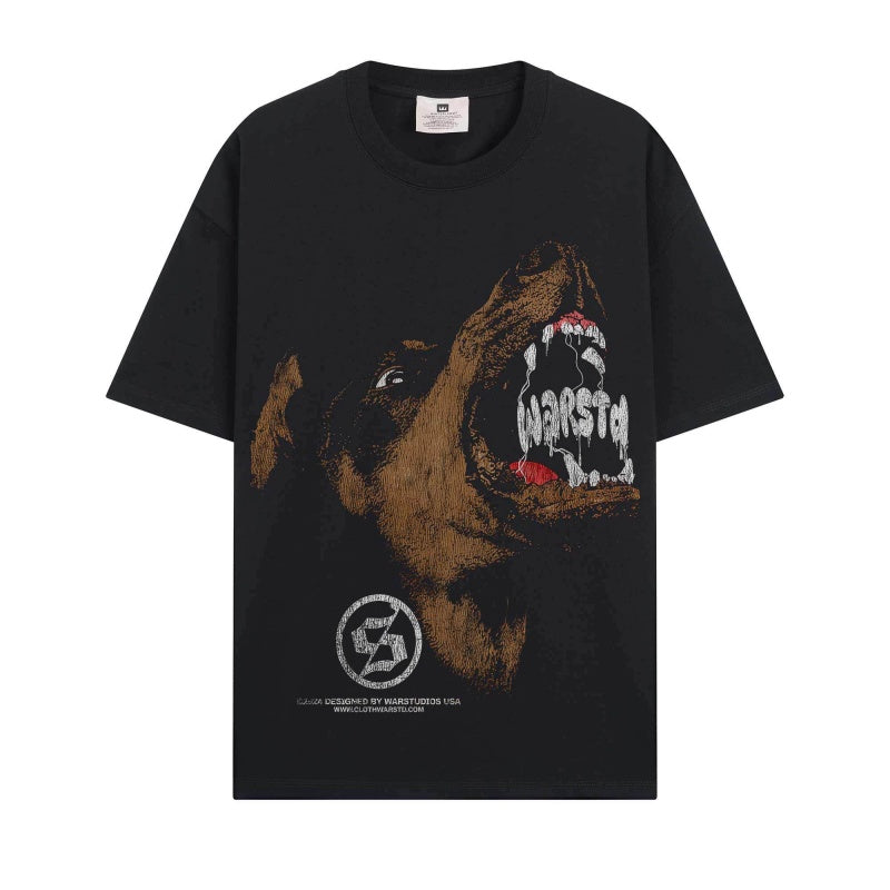 BIG FACE T shirts Pure Cotton High-Street Fashion