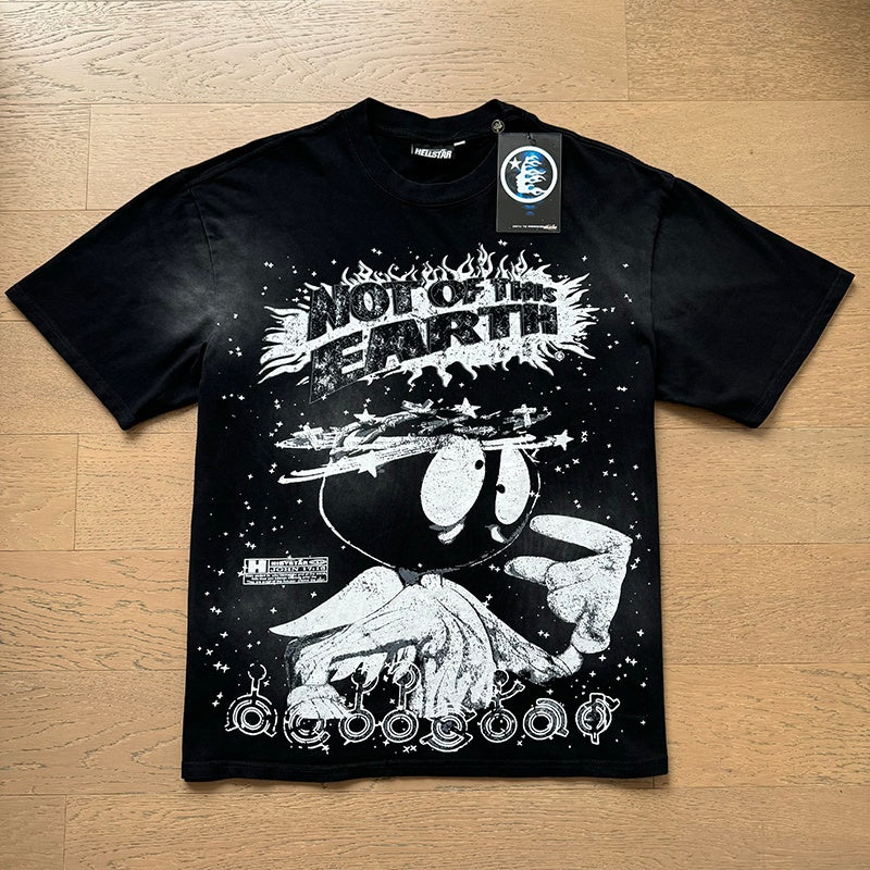 Hellstar T shirts High-street style, pure cotton, loose fit