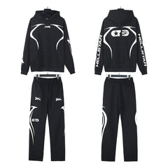 Hellstar Hoodie And Pants Two-Piece Set High-quality pure cotton high-street clothing