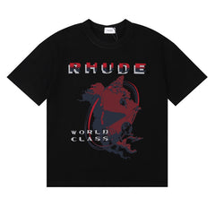 Rhude T Shirts Pure cotton textured pattern