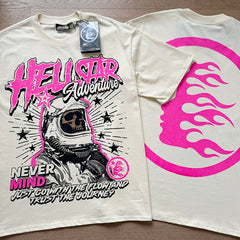 Hellstar T shirts High-street style, pure cotton, loose fit