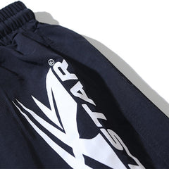 Hellstar shorts Casual style with a washed, distressed, and splatter-paint finish