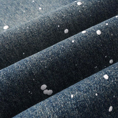 Mens trendy purple jeans 100% cotton Jeans Rhinestones #9139