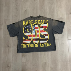 RARE PEACE T SHIRTS High-quality streetwear made from 260g pure cotton fabric.