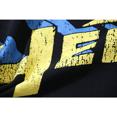 HellstarT Shirts Retro style high street trend High-quality pure cotton high-street clothing