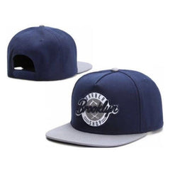 Trendy flat brimmed hat brooklyn men's and women's adjustable hat