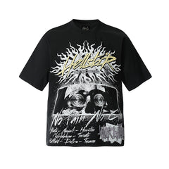 Hellstar T-shirt Direct Printing Pattern High-quality pure cotton high-street clothing