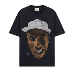 BIG FACE T shirts Pure Cotton High-Street Fashion