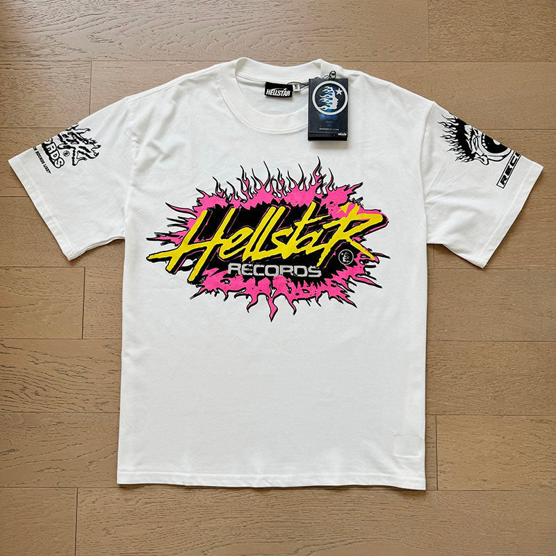 Hellstar T Shirts Retro style high street trend High-quality pure cotton high-street clothing