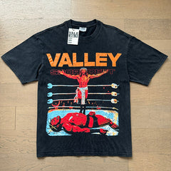 Valeforever Vale T Shirts Washed black with a distressed finish
