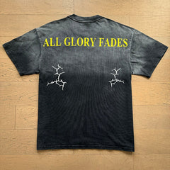 Valeforever Vale T Shirts Black pure cotton with a gradient washed finish and textured feel.