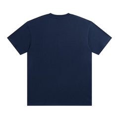 DREW HOUSE T Shirts Navy blue and red printed lettering