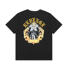 Revenge T Shirts High-quality streetwear with trendy Painted decoration