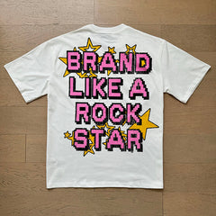 Hellstar  T Shirts Retro style high street trend High-quality pure cotton high-street clothing