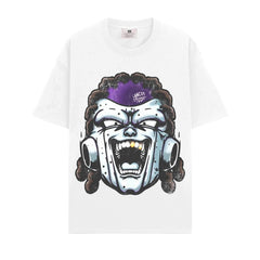 BIG FACE T shirts Pure Cotton High-Street Fashion