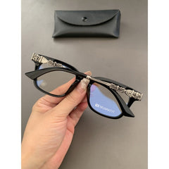 CHH Chrome Hearts Glasses Silver Versatile Myopia Eyeglasses Frame