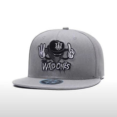 Trendy flat brimmed snapback hatsmen's and women's hats adjustable