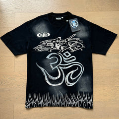 Hellstar  T Shirts Washed Aging Process High-quality pure cotton high-street clothing