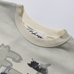 BKYS T Shirts Hot Diamond terry