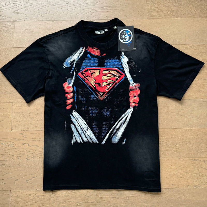 HellstarT Shirts Retro style high street trend High-quality pure cotton high-street clothing