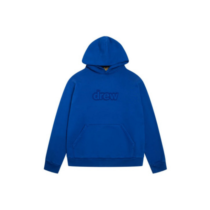 DREW HOUSE Hoodie Blue and yellow, pure cotton texture