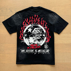 Hellstar T Shirts Washed Aging Process High-quality pure cotton high-street clothing