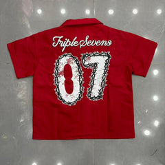 TRIPLE SEVENS T Shirts embroidery