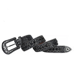 Hip-hop punk rhinestone belt unisex dark style