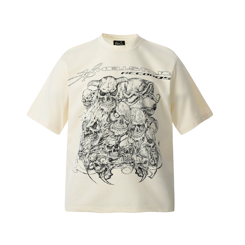 Hellstar T-shirt Direct Printing Pattern High-quality pure cotton high-street clothing