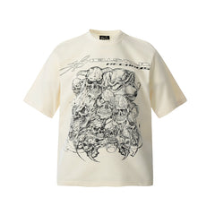 Hellstar T-shirt Direct Printing Pattern High-quality pure cotton high-street clothing