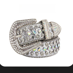 Hip-hop punk rhinestone belt punk style