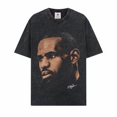 BIG FACE T shirts Pure Cotton High-Street Fashion