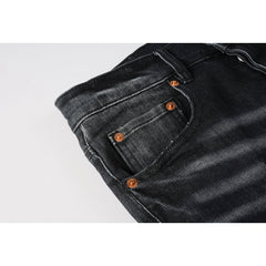 Mens trendy purple jeans 100% cotton Pure Cotton High Street Trend