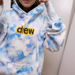 DREW HOUSE Hoodie Stylish letter-pattern tie-dye