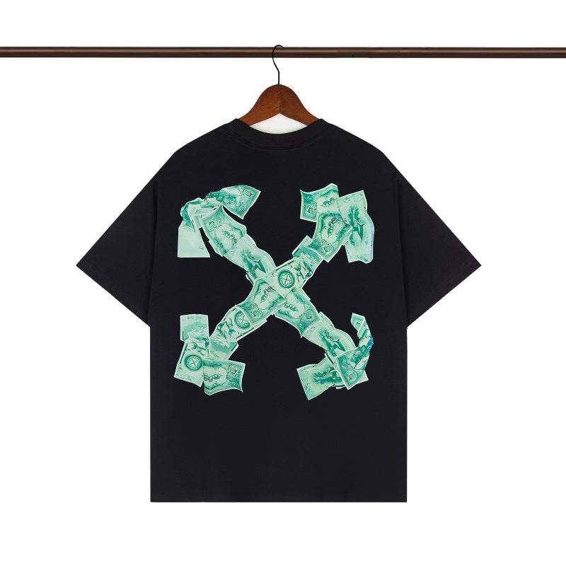 OFF WHITE T SHIRTS High-quality pure cotton high-street style