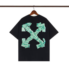 OFF WHITE T SHIRTS High-quality pure cotton high-street style