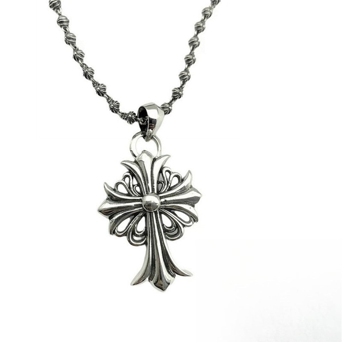 CHH Chrome heart Cross Necklace Cross Pendant Versatile for Men and Women