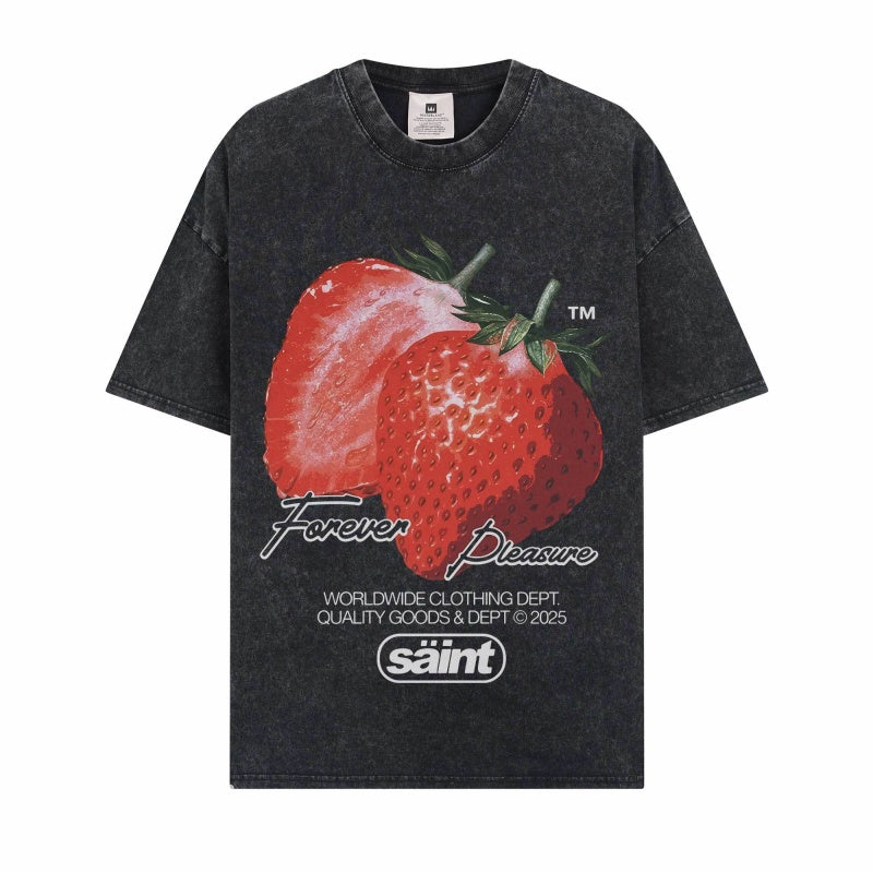 BIG FACE T shirts Pure Cotton High-Street Fashion