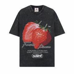 BIG FACE T shirts Pure Cotton High-Street Fashion