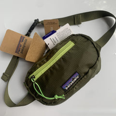 Mens Casual Bags Color Matching Crossbody Breast Bag Fanny Pack