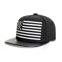 Trendy flat brimmed snapback hatsusa american flag unisex spring and autumn