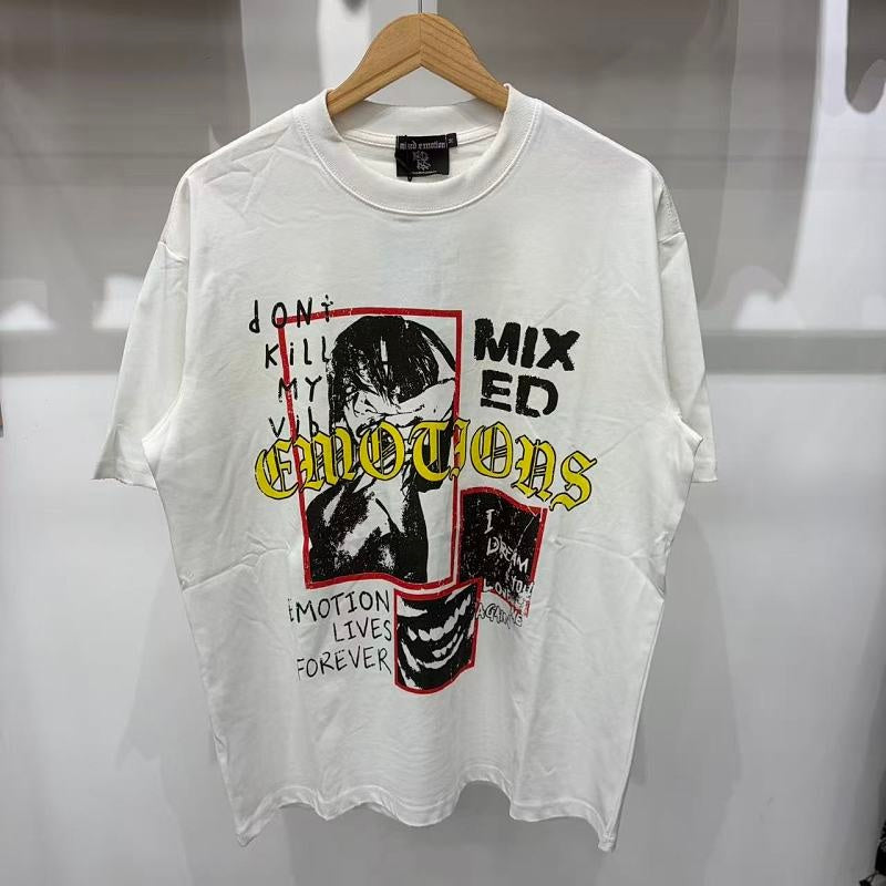 MIXED EMOTION T SHIRTS High-quality streetwear made from 260g pure cotton fabric.