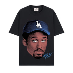 BIG FACE T shirts Pure Cotton High-Street Fashion