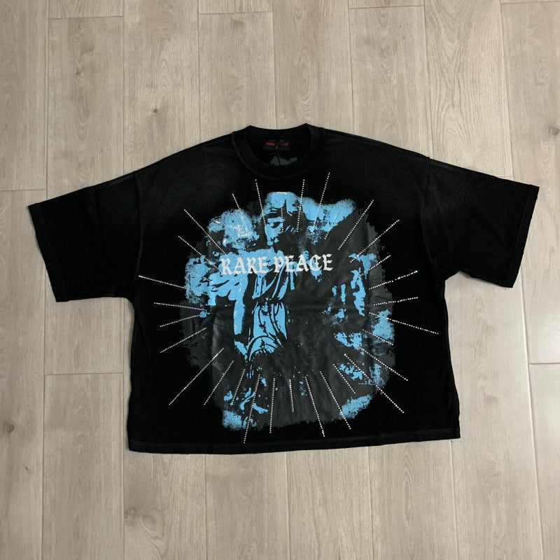 RARE PEACE T SHIRTS High-quality streetwear made from 260g pure cotton fabric.