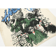 Hellstar  T-shirt Direct Printing Pattern High-quality pure cotton high-street clothing